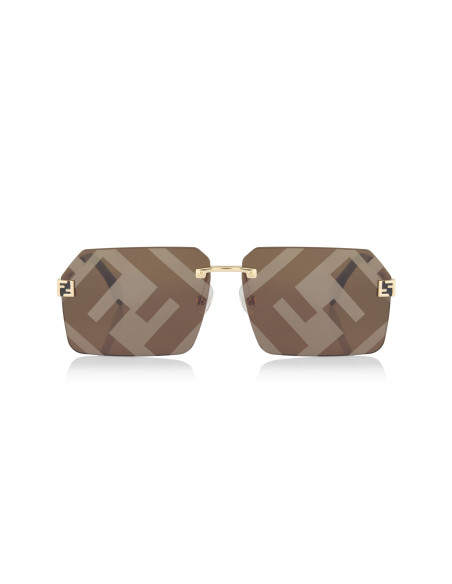 Fendi FE40043U 33G Sky Sunglasses Coffe Gold