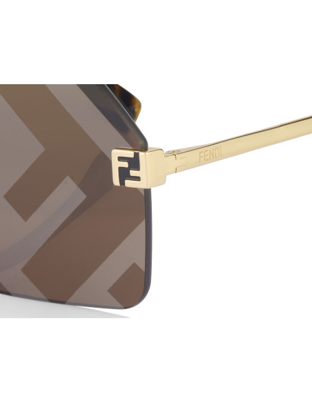 Fendi FE40043U 33G Sky Sunglasses Coffe Gold