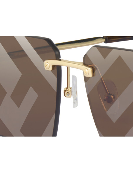 Fendi FE40043U 33G Sky Sunglasses Coffe Gold