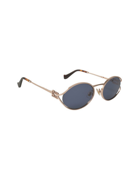 Miu Miu MU 52YS ZVF-1V1 Oval Shape Pink Gold Blue