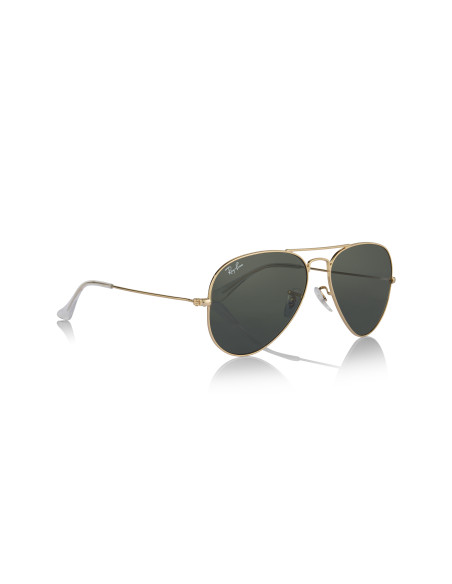 Ray Ban Rb3025 W3234 Aviator Negro Dorado G15 Gota chica | Sunnies.uno