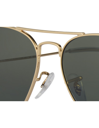 Ray Ban Rb3025 W3234 Aviator Negro Dorado G15 Gota chica | Sunnies.uno
