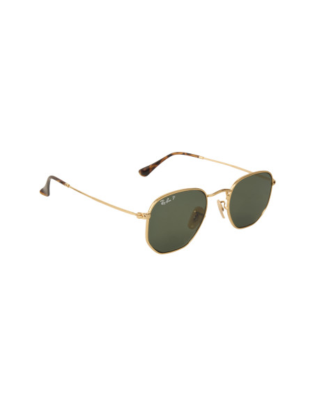 Ray Ban Rb3548n 001/58 Hexagonal Flat Negro G-15 Dorado Polarizado ...
