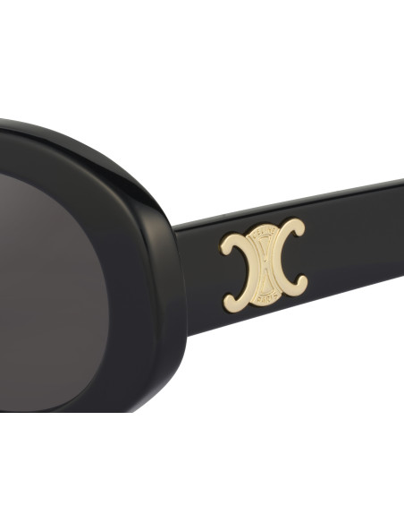 Celine CL40194U 5201A Oval Shape Negro Dorado