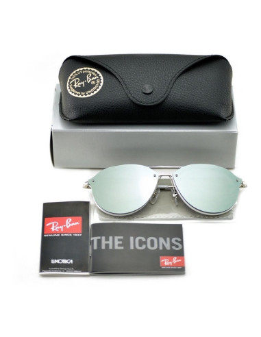 Ray Ban Rb4292n 671/30 Aviator Blaze Double Bridge Plateado | Sunni...