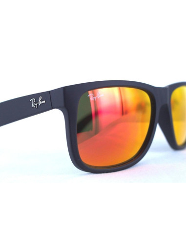 Ray Ban Rb4165 622/6q Justin Rojo Espejo Negro Original | Sunnies.uno