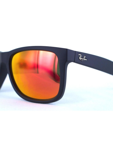 Ray Ban Rb4165 622/6q Justin Rojo Espejo Negro Original | Sunnies.uno