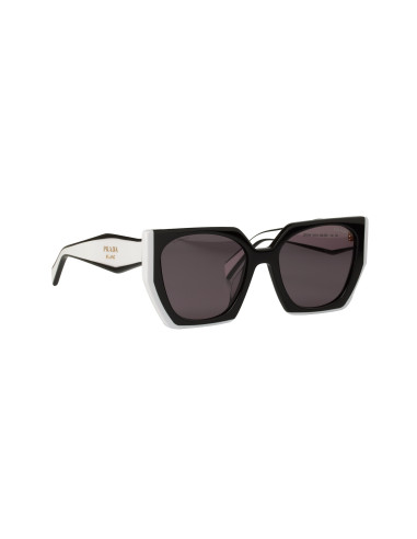 Prada SPR15W 09Q-5S0 Rectangle Shape Negro Blanco