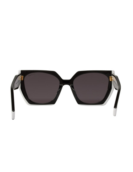 Prada SPR15W 09Q-5S0 Rectangle Shape Negro Blanco