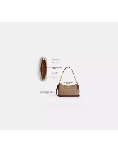 Coach Teri Shoulder Bag In Signature Canvas