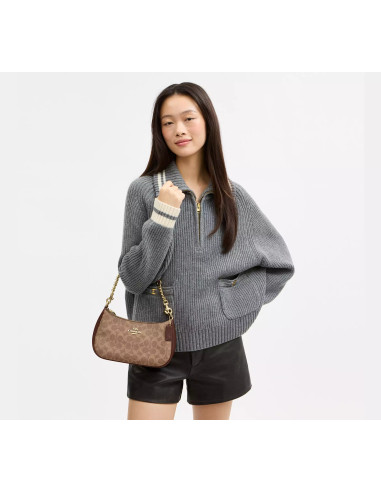Coach Teri Shoulder Bag In Signature Canvas