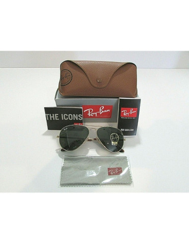 Ray Ban Rb3689 906447 New Aviator Cafe Polarizado Dorado | Sunnies.uno