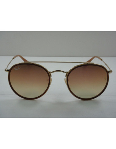 Ray Ban Rb3647n 001/7o Round Double Bridge Rosa Espejo Dorad | Sunn...