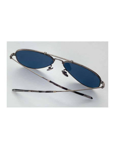Ray Ban Rb8125 9138t0 Aviator Titanium Blue Classic Pewter | Sunnie...