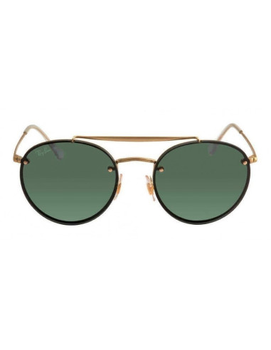 Ray Ban Rb3614n 148/11 Round Double Bridge Blaze Negro Gris degrada...