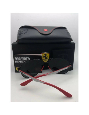 Ray Ban RB8313M 003/H0 Aviator Scuderia Ferrari Fibra de carbono | ...