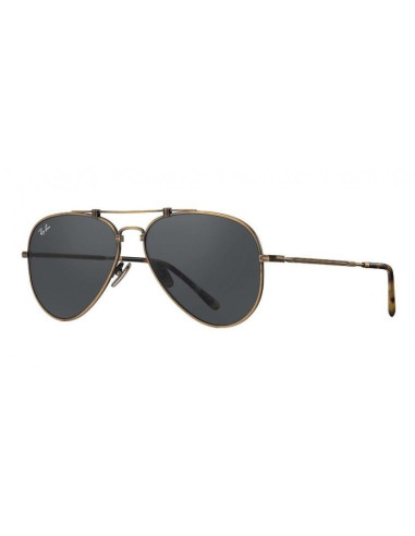Ray Ban Rb8125 913658 Aviator Titanium White Gold G-15 Icon | Sunni...