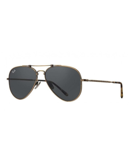 Ray Ban Rb8125 913658 Aviator Titanium White Gold G-15 Icon | Sunni...