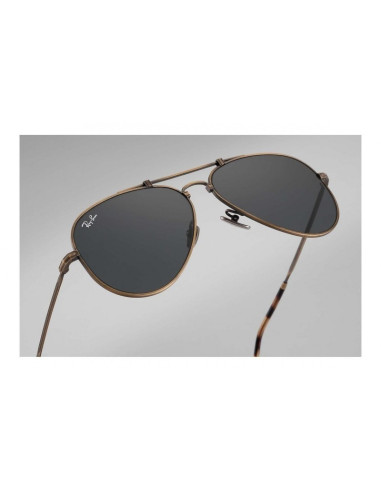 Ray Ban Rb8125 913658 Aviator Titanium White Gold G-15 Icon | Sunni...