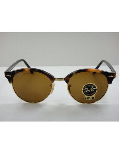 Ray Ban Rb4246 901 Clubround Negro G-15 Dorado Clasico | Sunnies.uno