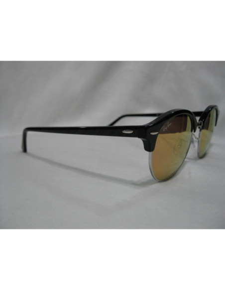 Ray Ban Rb4246 901 Clubround Negro G-15 Dorado Clasico | Sunnies.uno