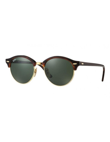 Ray Ban Rb4246 901 Clubround Negro G-15 Dorado Clasico | Sunnies.uno