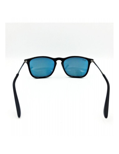 Ray Ban Rb4187 601/55 Chris Negro Mate Azul espejo | Sunnies.uno