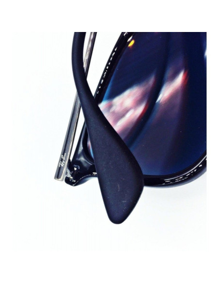 Ray Ban Rb4187 601/55 Chris Negro Mate Azul espejo | Sunnies.uno