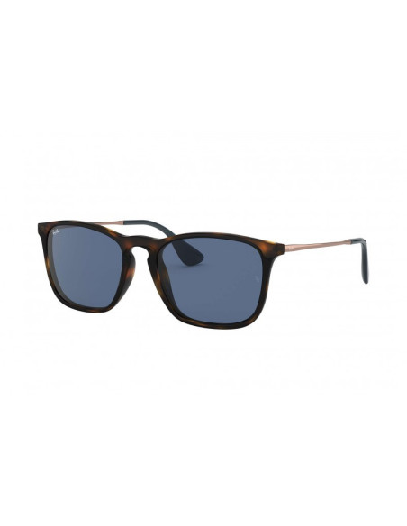 Ray Ban Rb4187 601/55 Chris Negro Mate Azul espejo | Sunnies.uno