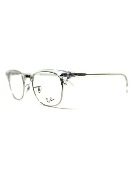 Ray Ban Oftalmico Rb5154 2001 Clubmaster Plata Transparente | Sunni...