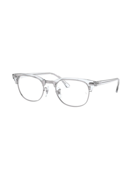 Ray Ban Oftalmico Rb5154 2001 Clubmaster Plata Transparente | Sunni...