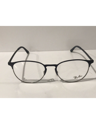 Ray Ban Oftalmico Rb6375 2981 Round Metal Azul Plateado | Sunnies.uno