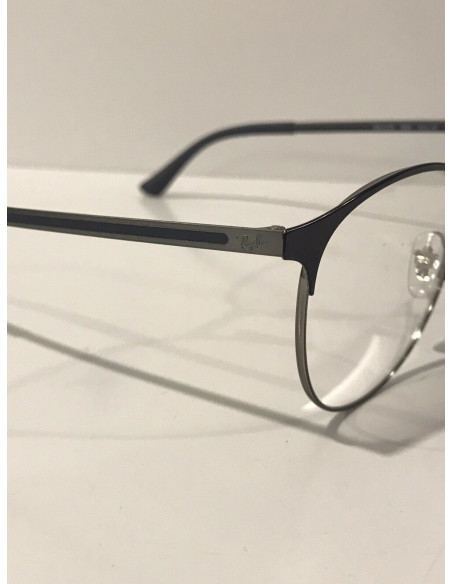 Ray Ban Oftalmico Rb6375 2981 Round Metal Azul Plateado | Sunnies.uno