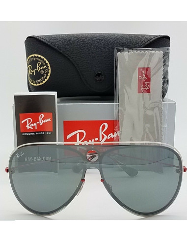 Ray Ban Rb3605n 90976G Shooter Highstreet Blaze Plata espejo | Sunn...