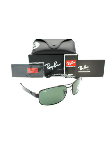 Ray Ban RB8316 002/N5 Caravan Fibra de Carbono Polarizado Gris Negr...