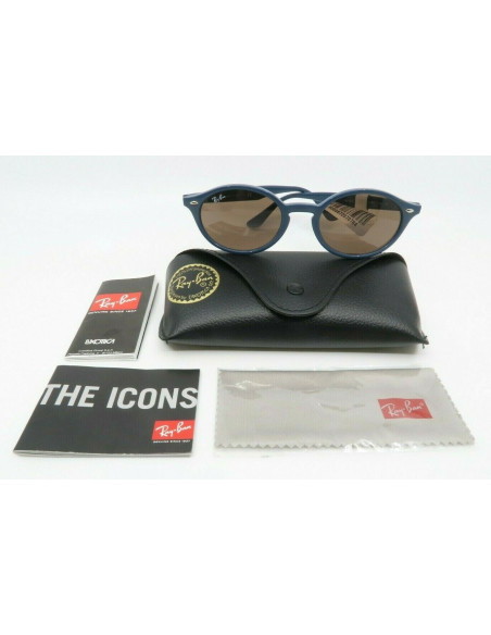 Ray Ban Rb4315 6380/73 Oval acetato Azul Cafe Original | Sunnies.uno