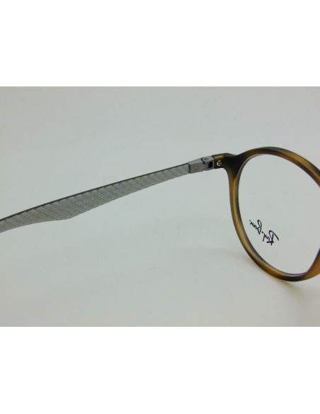 Ray Ban Rb8904 5200 Round Metal Carey Gris Fibra de carbono | Sunni...