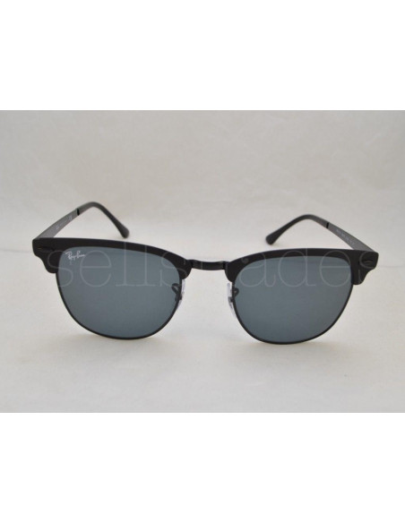 Ray Ban Rb3716 186/r5 Clubmaster Metal Negro Matte Gris | Sunnies.uno