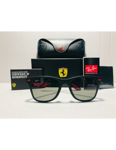 Ray Ban Rb4195m F60271 Wayfarer Scuderia Ferrari Negro G-15 | Sunni...