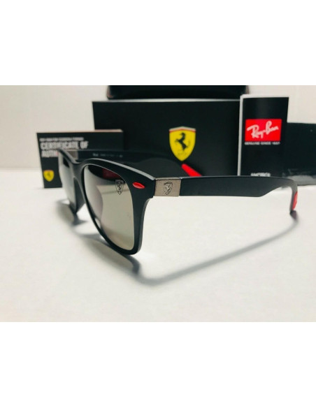 Ray Ban Rb4195m F60271 Wayfarer Scuderia Ferrari Negro G-15 | Sunni...
