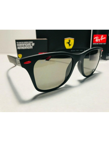 Ray Ban Rb4195m F60271 Wayfarer Scuderia Ferrari Negro G-15 | Sunni...