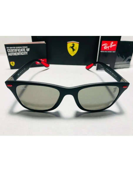 Ray Ban Rb4195m F60271 Wayfarer Scuderia Ferrari Negro G-15 | Sunni...