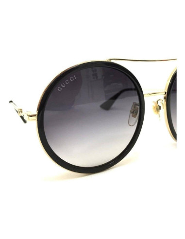 Gucci Gg0061s 001 Round Double Bridge Negro Nuevo Original | Sunnie...