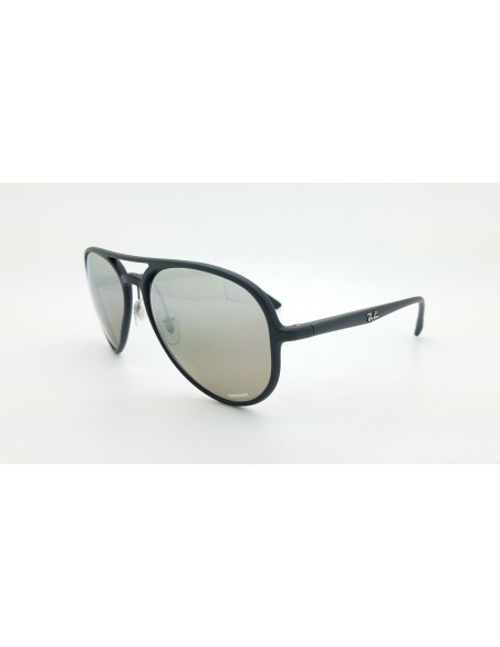 Ray Ban Rb4320-CH 601-S/5J Aviator Chromance Plata Espejo Negro | S...