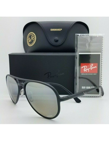 Ray Ban Rb4320-CH 601-S/5J Aviator Chromance Plata Espejo Negro | S...