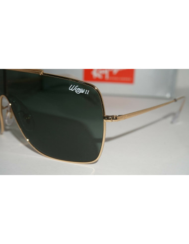 Ray Ban Rb3697 905071 Wings II Negro G15 Dorado Original | Sunnies.uno